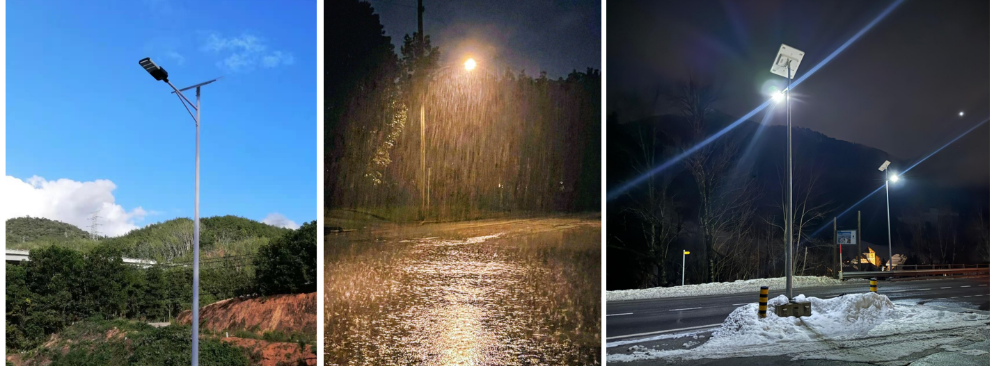 Rural road solar lighting project